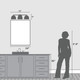 Erling Three Light Bathroom Vanity (48136)