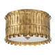 Hunter - 48258 - Three Light Flush Mount - Valdaz - Brushed Luxe Gold