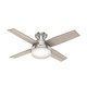 Hunter - 50282 - 44 Ceiling Fan - Dempsey - Brushed Nickel