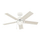 Hunter - 51708 - 44 Ceiling Fan - Erling - Matte White