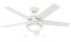 Hunter - 59266 - 46 Ceiling Fan - Anslee - Fresh White