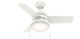 Hunter - 59301 - 36 Ceiling Fan - Aker - Fresh White