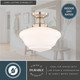 Eastgate One Light Semi-Flush Mount (C0352)