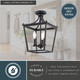 Cottage Grove Three Light Semi-Flush Mount (C0377)
