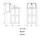 Maywood One Light Outdoor Wall Mount (T0799)