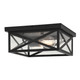 Vaxcel - T0845 - Two Light Outdoor Flush Mount - Rockford - Textured Black