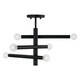 Capital Lighting - 251261MB - Six Light Semi Flush Mount - Zane - Matte Black