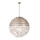 Kalco - 521158PAB - Eight Light Pendant - Sphere - Pearlized Antique Brass