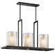 Kichler - 42548OZ - Three Light Linear Chandelier - Triad - Olde Bronze