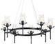 Alton Eight Light Chandelier (43695BK)