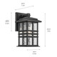 Beacon Square One Light Outdoor Wall Mount (49829BKT)