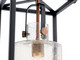 Kitner Three Light Linear Chandelier (52033BK)