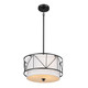 Kichler - 52074BK - Three Light Pendant/Semi Flush - Birkleigh - Black