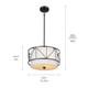 Birkleigh Three Light Pendant/Semi Flush (52074BK)