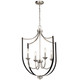 Kichler - 52279NI - Four Light Foyer Chandelier - Tula - Brushed Nickel