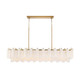 Addis 16 Light Linear Chandelier (ADD-337-AG-WH)