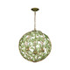 Bridget Three Light Chandelier (BGT-334-SG-GR)