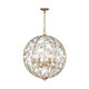 Bridget Six Light Chandelier (BGT-335-SG-CL)