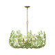 Bridget Six Light Chandelier (BGT-338-SG-GR)