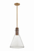 Hudson Valley - 1613-PBR - One Light Pendant - West Hill - Patina Brass