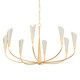 Hudson Valley - 3158-VGL/SSD - Eight Light Chandelier - Montrose - Vintage Gold Leaf