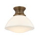 Hudson Valley - 4917-HB - One Light Flush Mount - Bruceville - Historic Bronze