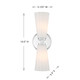 Two Light Wall Sconce (M90109CH)