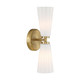 Meridian - M90109NB - Two Light Wall Sconce - Natural Brass