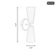 Two Light Wall Sconce (M90109NB)