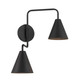Two Light Wall Sconce (M90111MBK)