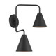 Two Light Wall Sconce (M90111MBK)