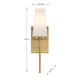 One Light Wall Sconce (M90115NB)