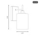 One Light Wall Sconce (M90116MBK)