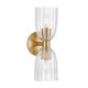 Meridian - M90121NB - Two Light Wall Sconce - Natural Brass