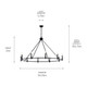 Carrick Ten Light Chandelier (52707BK)