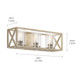 Moorgate Three Light Bath (55065DAW)