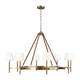 Visual Comfort Studio - LC1018TWB - Eight Light Chandelier - Katie - Time Worn Brass