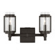 Visual Comfort Studio - LV1012AI - Two Light Bath Vanity - Flynn - Aged Iron