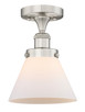 manufacturer_finish:Brushed Satin Nickel|manufacturer_glass:Cased Matte White Large Cone