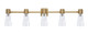 Toltec Lighting - 4825-NAB-880 - Five Light Bath Bar - Everleigh - New Age Brass