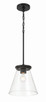 Craftmade - 60492-FB - One Light Pendant - Connell - Flat Black