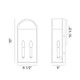 Avery Two Light Outdoor Wall Lantern (E22702MB)