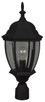 Craftmade - Z285-TB - One Light Post Mount - Bent Glass Cast - Textured Black