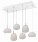 ET2 - E21124-11WT - LED Pendant - Puffs - White