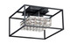 ET2 - E23300-20BK - LED Flush Mount - Zephyr - Black