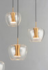 Newton LED Pendant (E24167-18BKGLD)