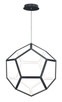 ET2 - E25104-BK - LED Pendant - Penta - Black