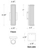 Vetra LED Outdoor Wall Sconce (E30481-BK)