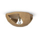 Palecek - 2173-01 - One Light Flush Mount - Corsica - Antique Brass/Natural
