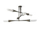 Palecek - 2912-79 - Six Light Chandelier - Naomi - White Bronze